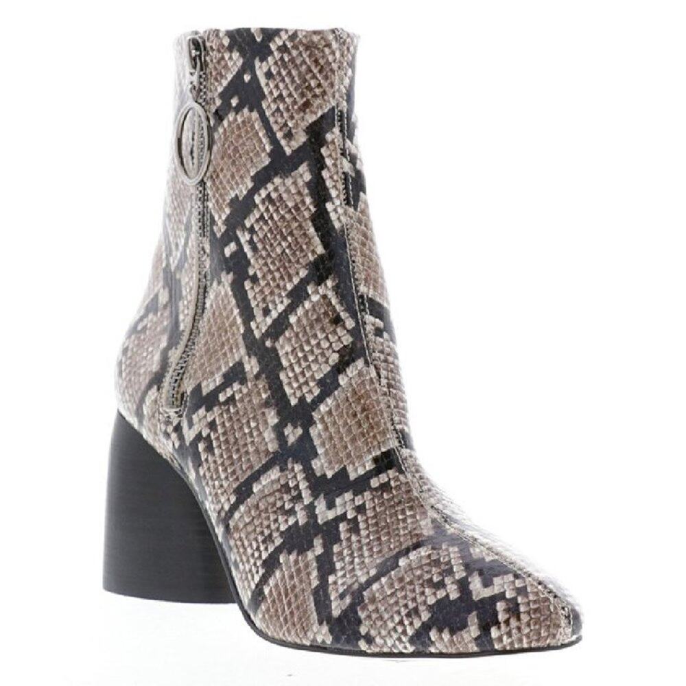 Sbicca Natural Snake Onaka Leather Booties